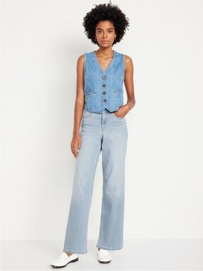 High-Waisted Wow Wide-Leg Jeans!